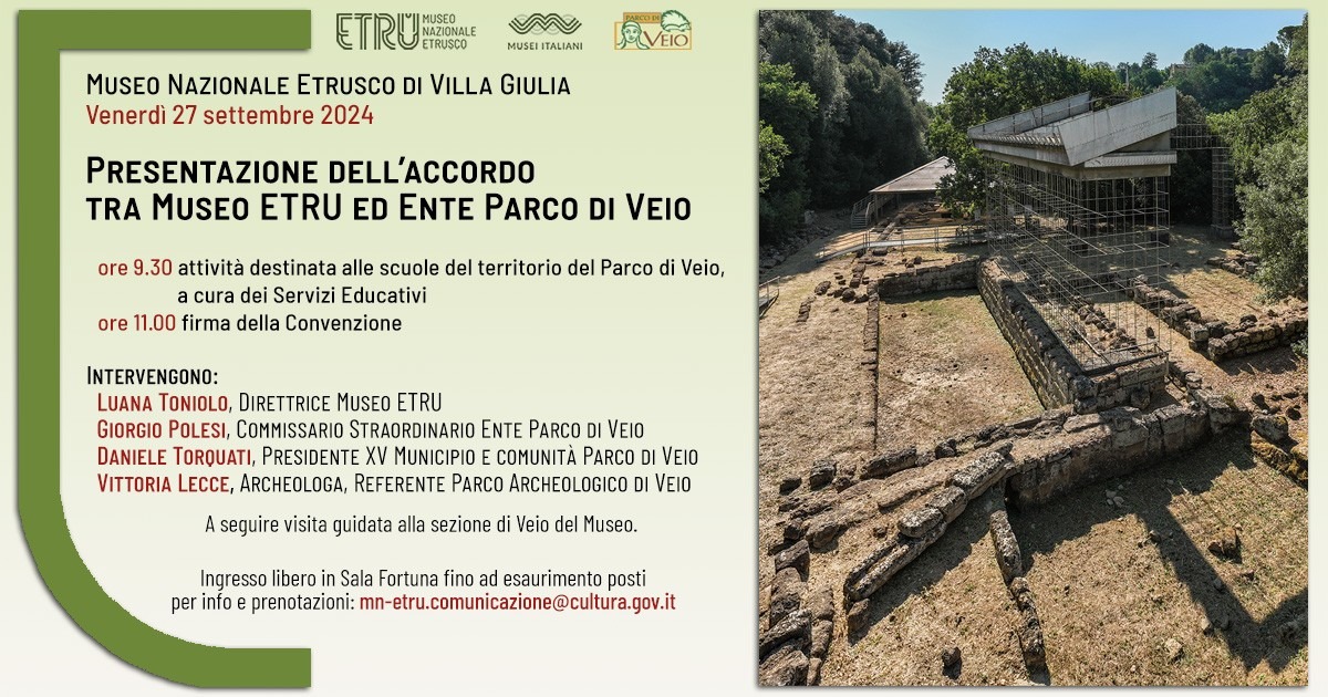 Presentazione dell'accordo tra Museo ETRU e Ente Parco di Veio